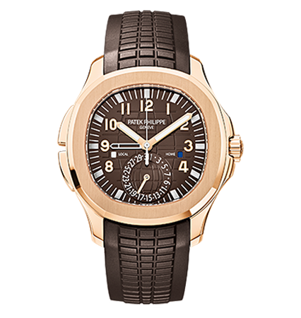 картинка ЧАСЫ PATEK PHILIPPE AQUANAUT TRAVEL TIME 5164R-001 от магазина Одежда+