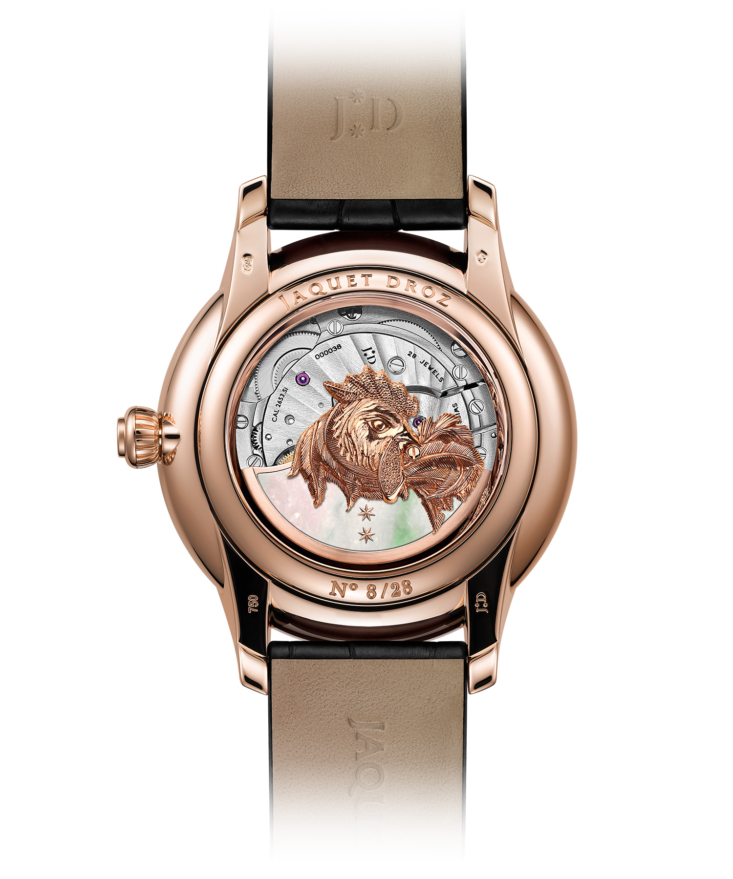 картинка ЧАСЫ JAQUET DROZ PETITE HEURE MINUTE RELIEF ROOSTER J005023282 от магазина Одежда+