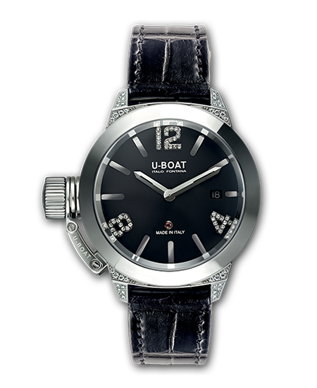 картинка ЧАСЫ U-BOAT CLASSICO 40 SS WHITE DIAMONDS 6950 от магазина Одежда+