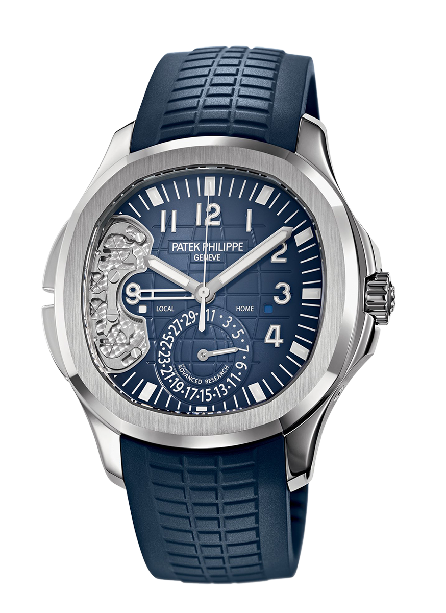 картинка ЧАСЫ PATEK PHILIPPE AQUANAUT ADVANCED RESEARCH TRAVEL TIME 5650G-001 от магазина Одежда+