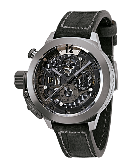 картинка ЧАСЫ U-BOAT CLASSICO 45 TITANIUM TUNGSTEN SKELETON 8060 от магазина Одежда+