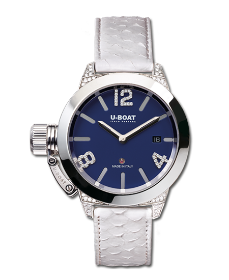 картинка ЧАСЫ U-BOAT CLASSICO 40 BLUE DIAL WITH DIAMONDS 7077 от магазина Одежда+