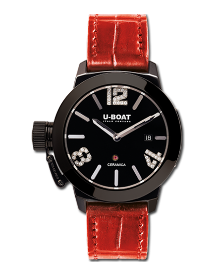 картинка ЧАСЫ U-BOAT CLASSICO 42 CERAMIC WHITE DIAMONDS 7123 от магазина Одежда+