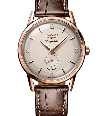 картинка ЧАСЫ LONGINES FLAGSHIP HERITAGE 60TH ANNIVERSARY 1957 — 2017 L4.817.8.76.2 от магазина Одежда+