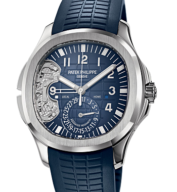 картинка ЧАСЫ PATEK PHILIPPE AQUANAUT ADVANCED RESEARCH TRAVEL TIME 5650G-001 от магазина Одежда+