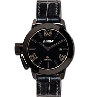 картинка ЧАСЫ U-BOAT CLASSICO 42 CERAMIC BLACK DIAMONDS 7124 от магазина Одежда+