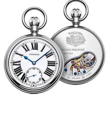 картинка ЧАСЫ LONGINES THE LONGINES RAILROAD POCKET WATCH L7.039.4.21.2 от магазина Одежда+